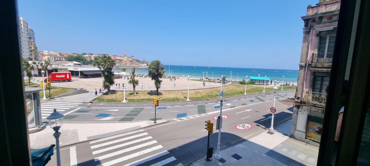 Apartamento La Escalerona Con Vistas Al Mar Appartement Gijón Buitenkant foto
